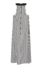 Kalyah Striped Silk Skirt