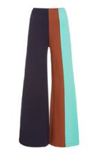 Staud Connor Tritone Mid-rise Ponte Pants