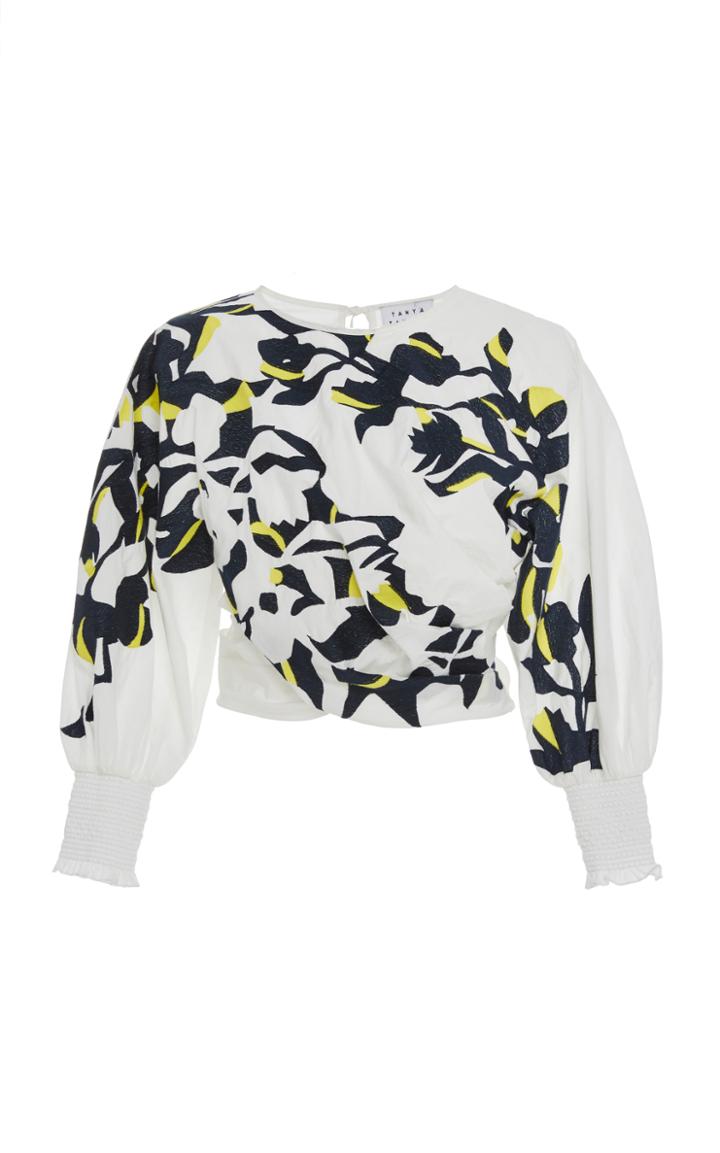 Tanya Taylor Chioma Twist Crop Top