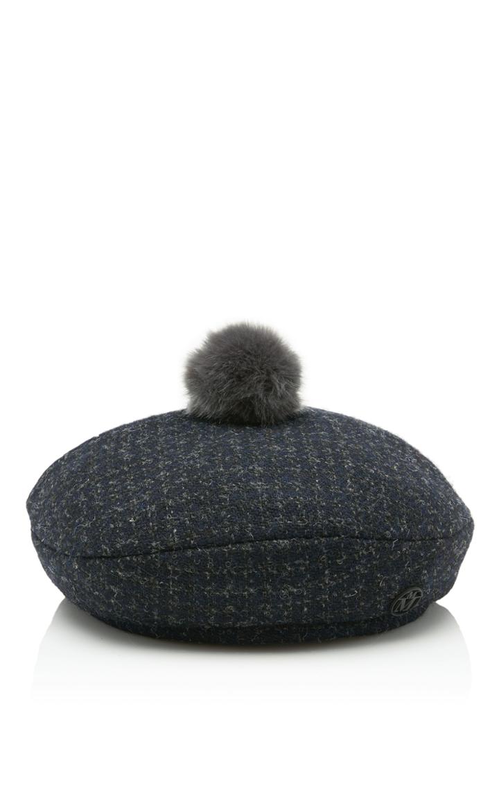 Maison Michel Billy Beret With Pom