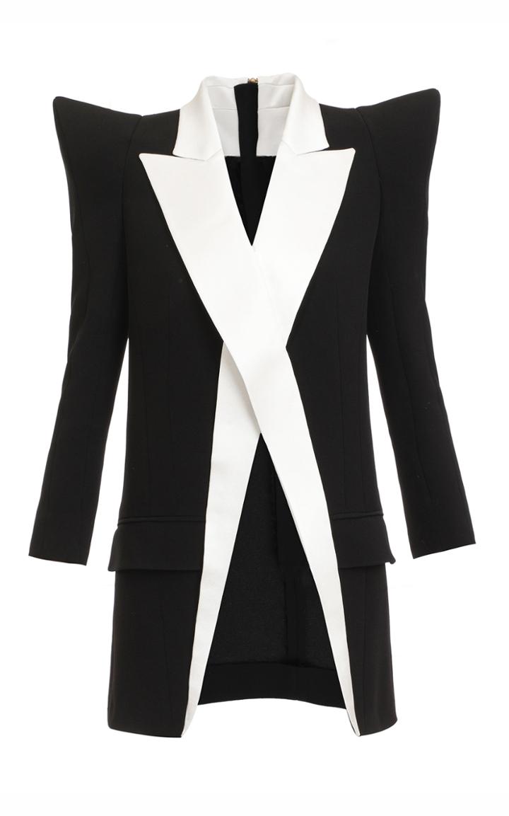 Moda Operandi Balmain Longline Crepe Blazer