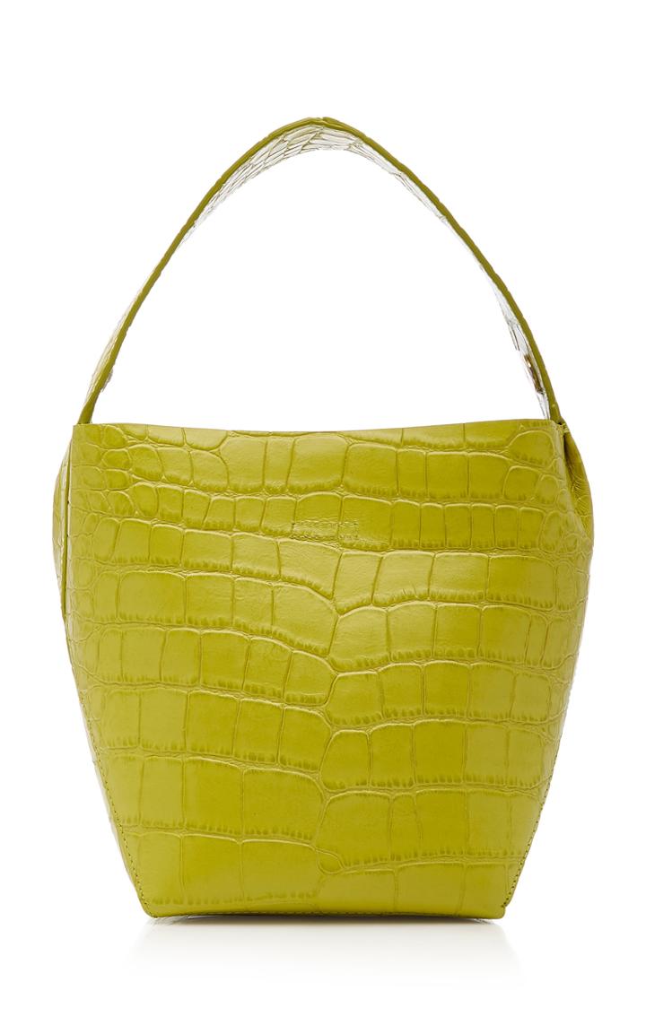 Imago-a Croc-embossed Leather Bucket Bag