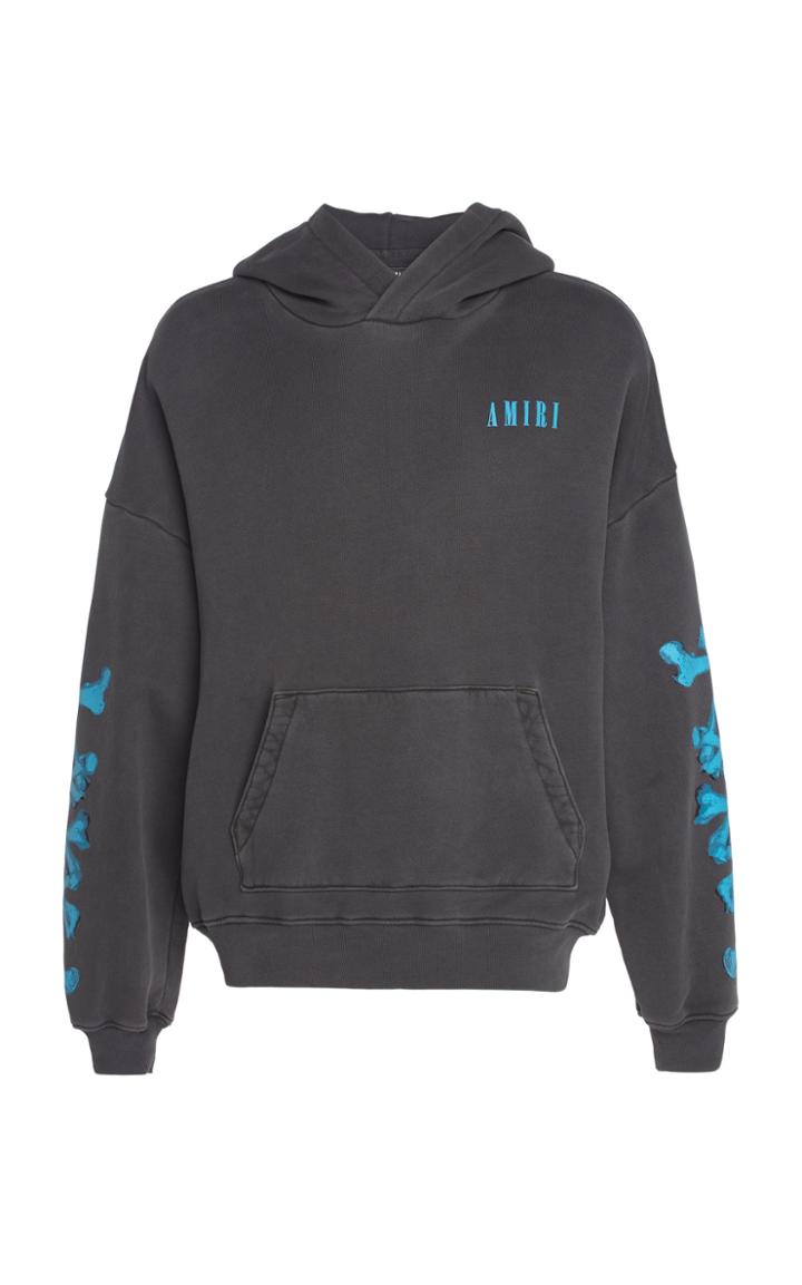 Moda Operandi Amiri Bones Printed Jersey Hoodie Size: S