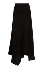 Etro Juillet Asymmetric Silk Jacquard Midi Skirt