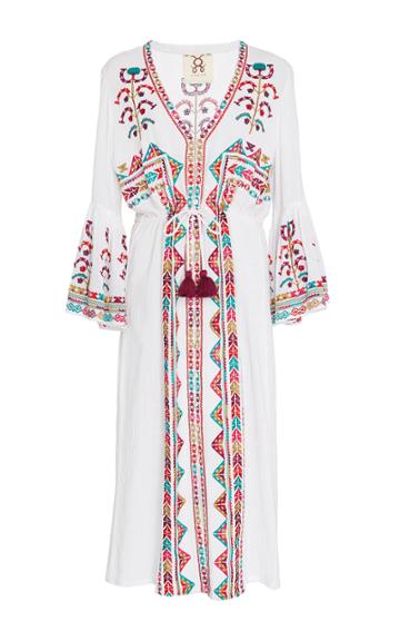 Figue Minette Embroidered Midi Dress