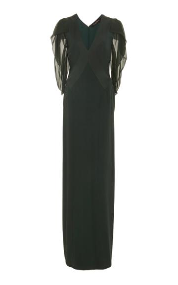 Jenny Packham Hudson Medium Sleeve Column Gown