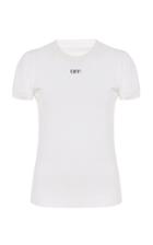 Off-white C/o Virgil Abloh Rib Knit Cotton T-shirt
