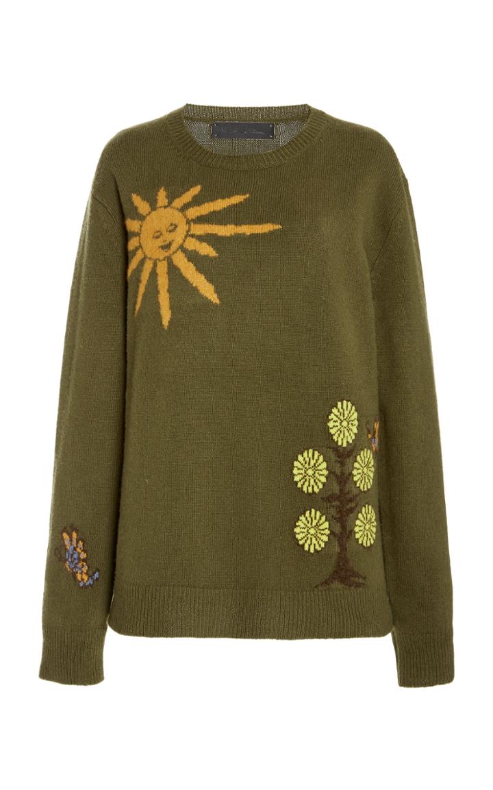 Moda Operandi The Elder Statesman Gaynor Butterfly Universe Cashmere Sweater