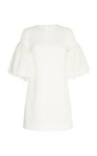 Costarellos Short Embroidered Tulle Dress
