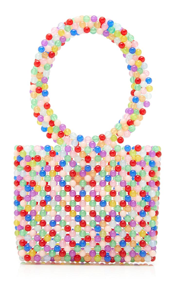 Susan Alexandra Exclusive Rainbow Mini Beaded Bag