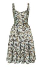 Zac Posen Floral-pattterned Jacquard Sleeveless Mini Dress