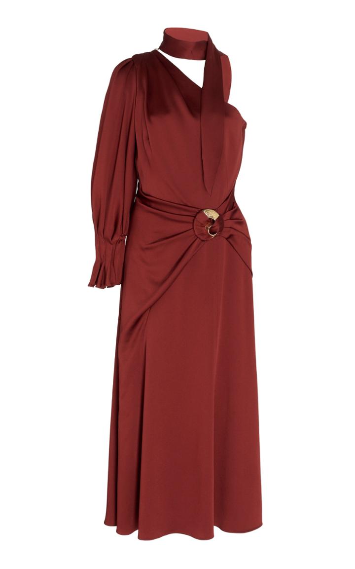 Peter Pilotto Satin One Shoulder Dress