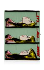 Olympia Le-tan Its All Over Embroidered Canvas Clutch