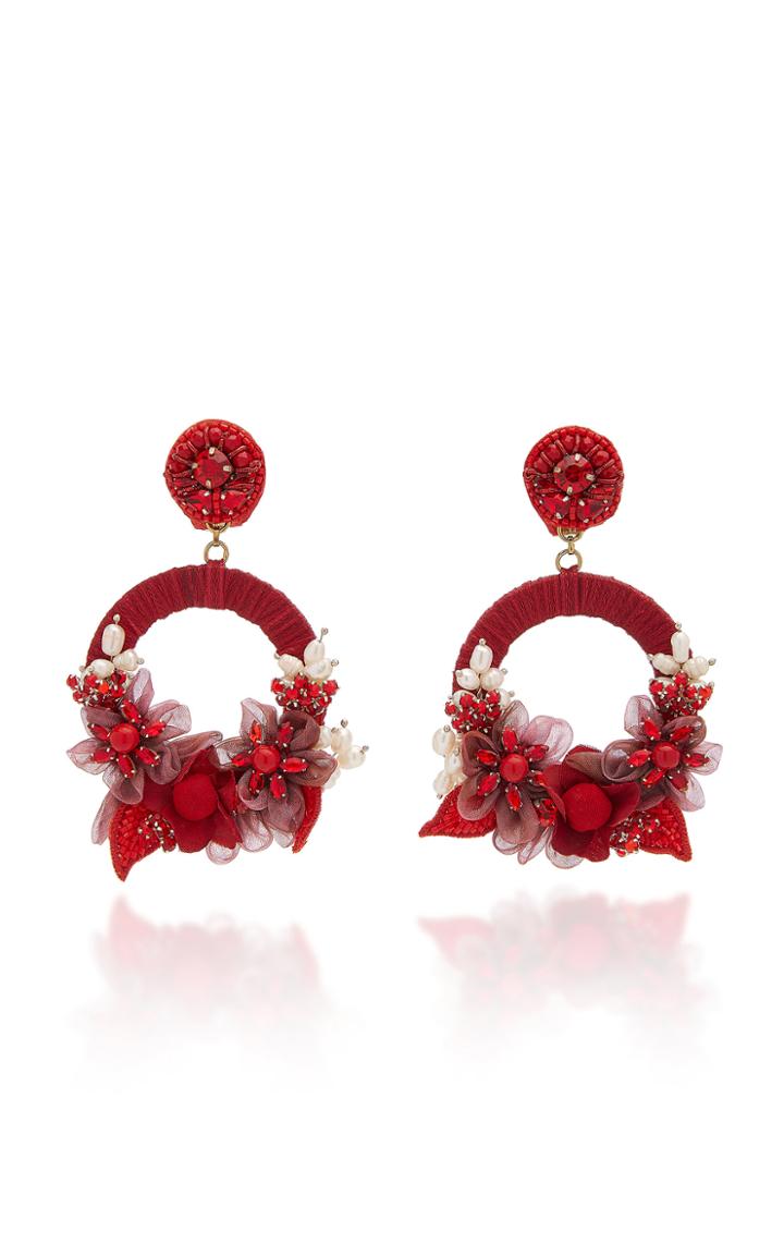 Ranjana Khan Mariah Pearl, Crystal And Beaded Earrings
