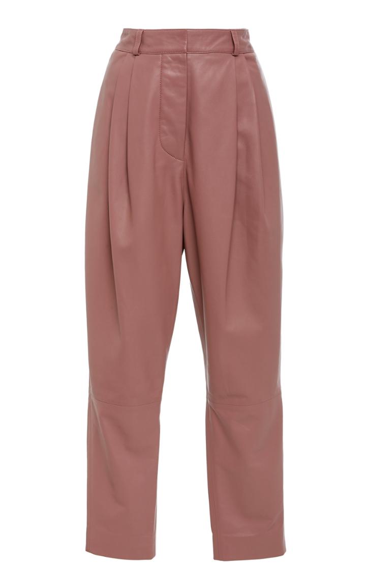 Zimmermann Tempest Leather Tuck Pant