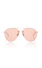 Linda Farrow Gold-tone Aviator-style Sunglasses