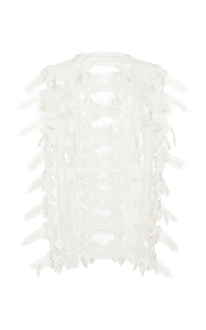 Christopher Kane Icing Embroidered Top
