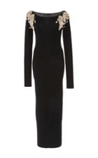 Sally Lapointe Embroidered Cashmere Dress