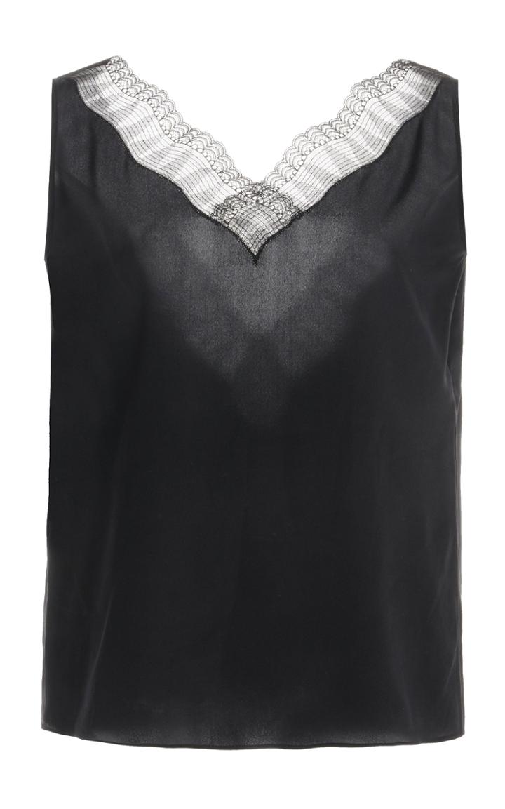 Moda Operandi Alexandre Blanc Lace Trim Tank Top