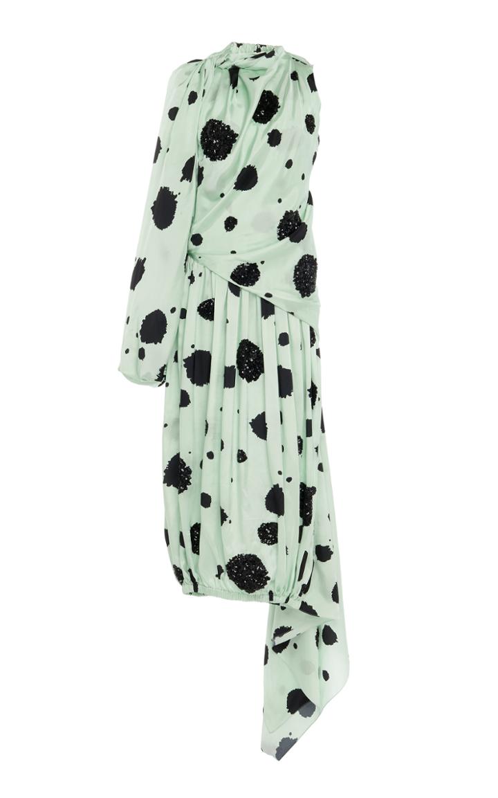 Moda Operandi Jw Anderson Sequined Draped Jersey Dress Size: 6