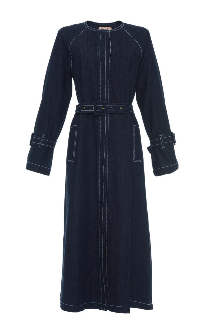 Blumarine A Line Denim Coat