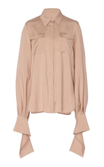 Cyclas Collared Satin Shirt