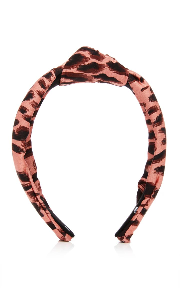 Lele Sadoughi Knotted Printed Silk Headband