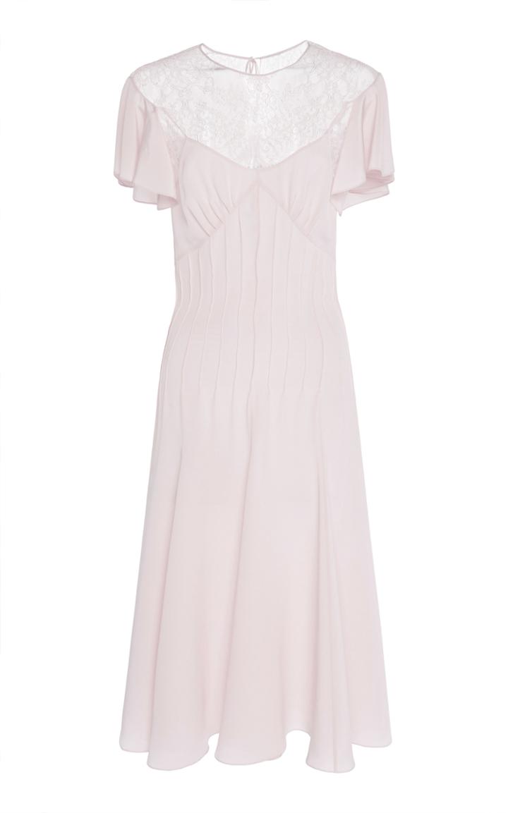 Zuhair Murad Flutter Sleeve Knee Length Dress