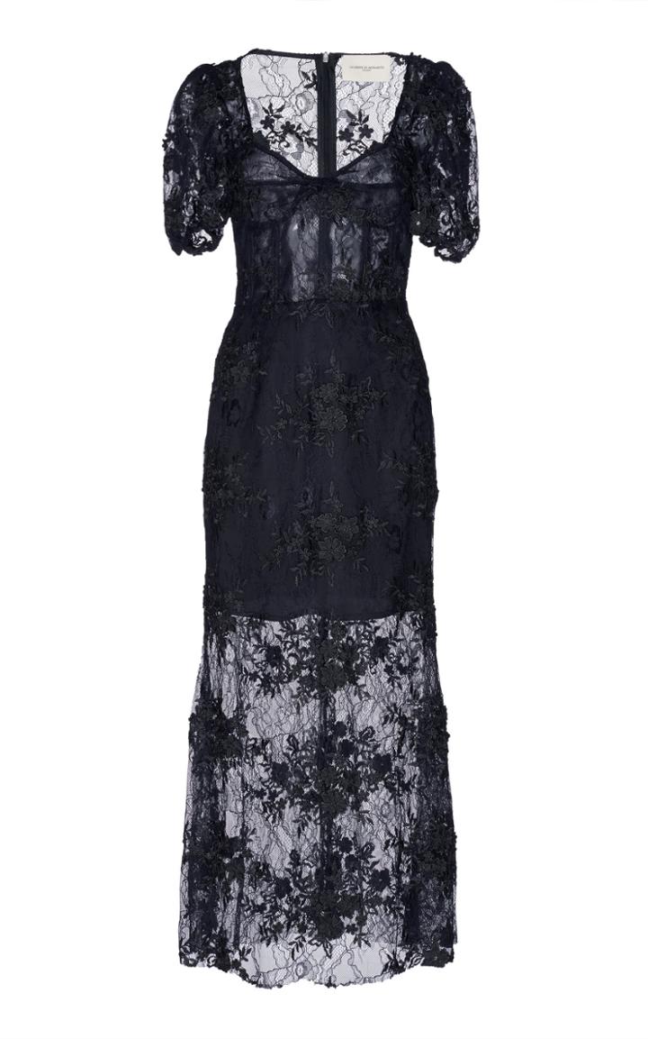 Giuseppe Di Morabito Embroidered Lace Midi Dress