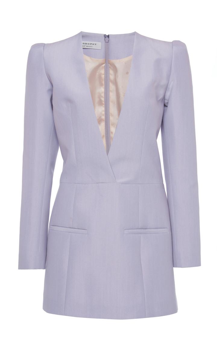 Philosophy Di Lorenzo Serafini Wool-blend Mini Dress