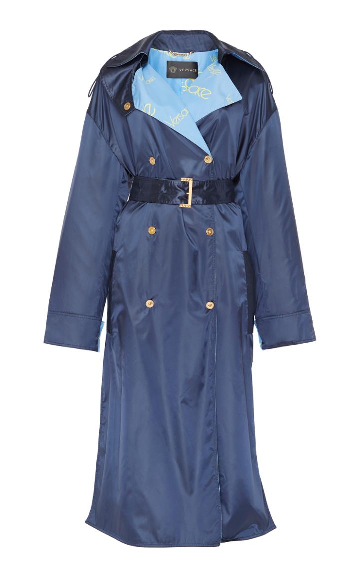 Versace Technical Nylon Trench Coat