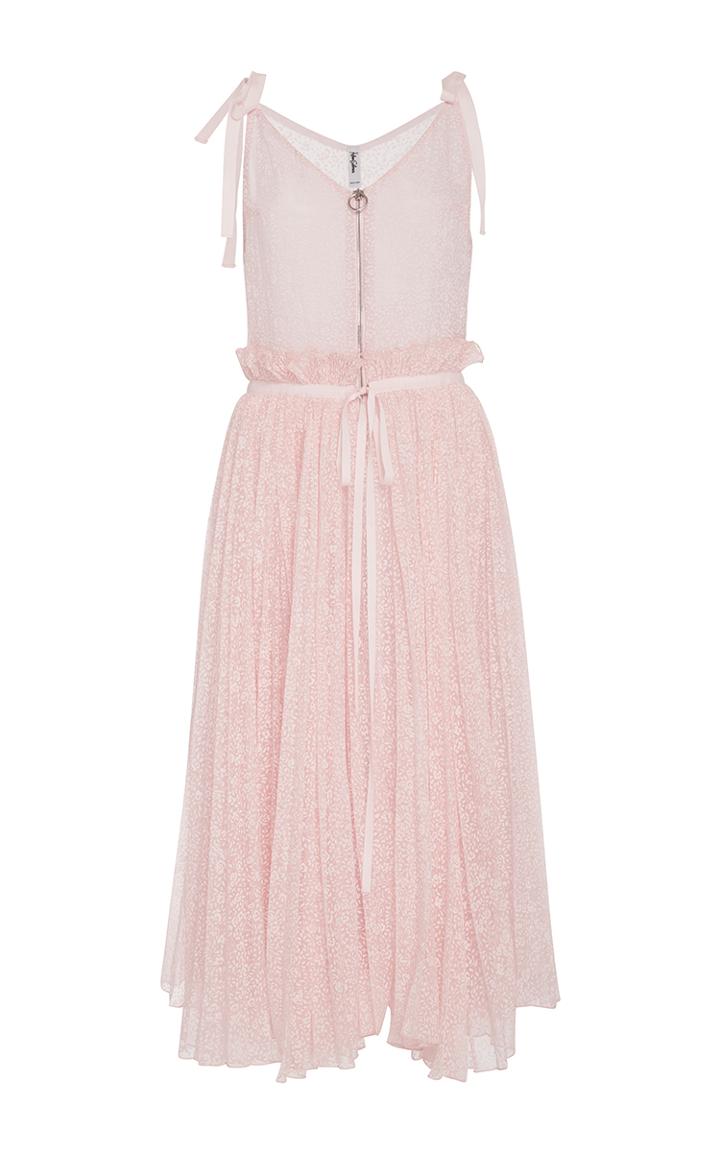 Adam Selman Spring Affair Pleated Tank Dress