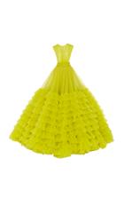 Christian Siriano Tiered Tulle Gown