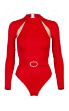 Moda Operandi Medina Swimwear Tide Long Sleeve Swimsuit