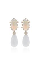 Dana Rebecca 14k Yellow Gold Opal And Dolomite Drop Earrings