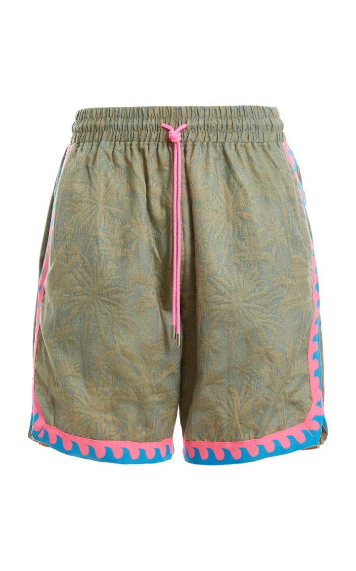 Just Don Islanders Cotton-jacquard Shorts