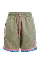 Just Don Islanders Cotton-jacquard Shorts