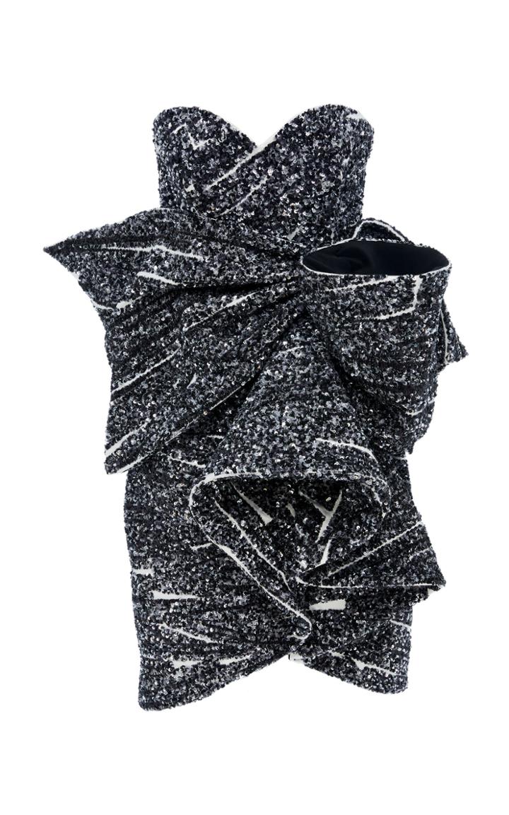 Moschino Embellished Cotton And Silk Dress