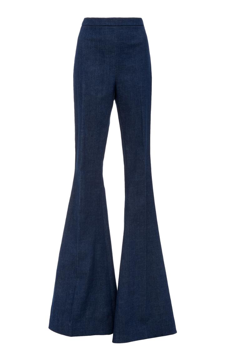 Christian Siriano Denim Flared Trouser