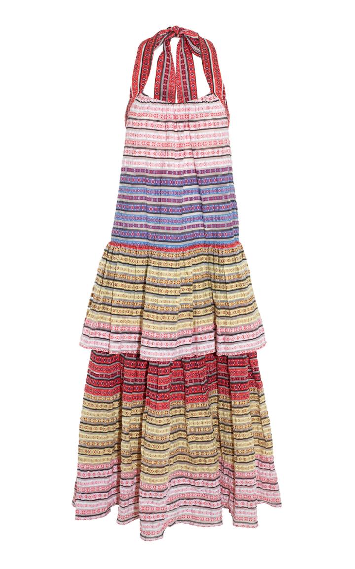 Moda Operandi Anna Mason Norma Two Tiered Halter Dress Size: 6