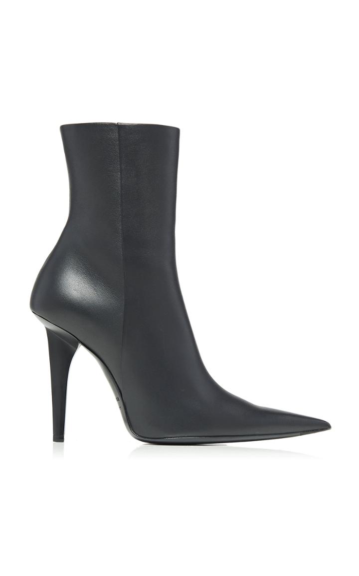 Balenciaga Shark Leather Ankle Boots