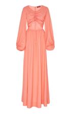 Moda Operandi Staud Tangier Cutout Linen Maxi Dress Size: Xs