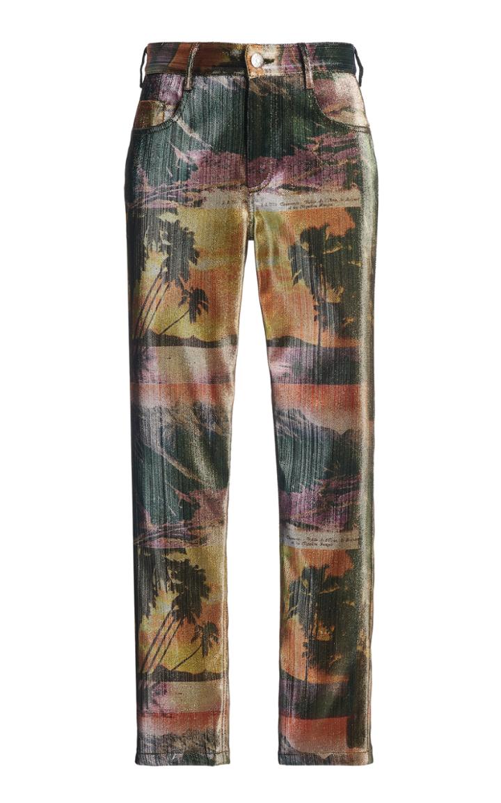 Moda Operandi Area Printed Straight-leg Pants