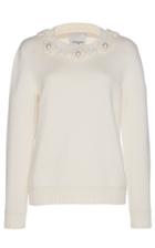 Giuseppe Di Morabito Pearl Embellished Crewneck Pullover