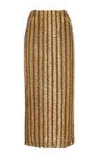 Brock Collection Chainmail Embroidered Skirt