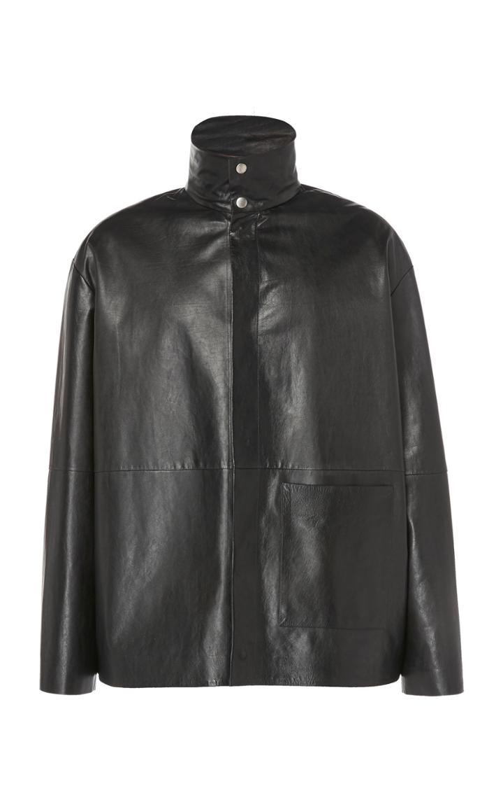 Jil Sander Sacramento Leather Coat