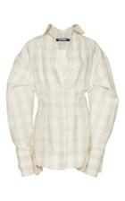 Jacquemus Plaid Drop Shoulder Dress