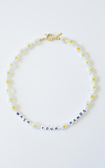 Moda Operandi Liou Wash Your Hands Glass Beaded Necklace