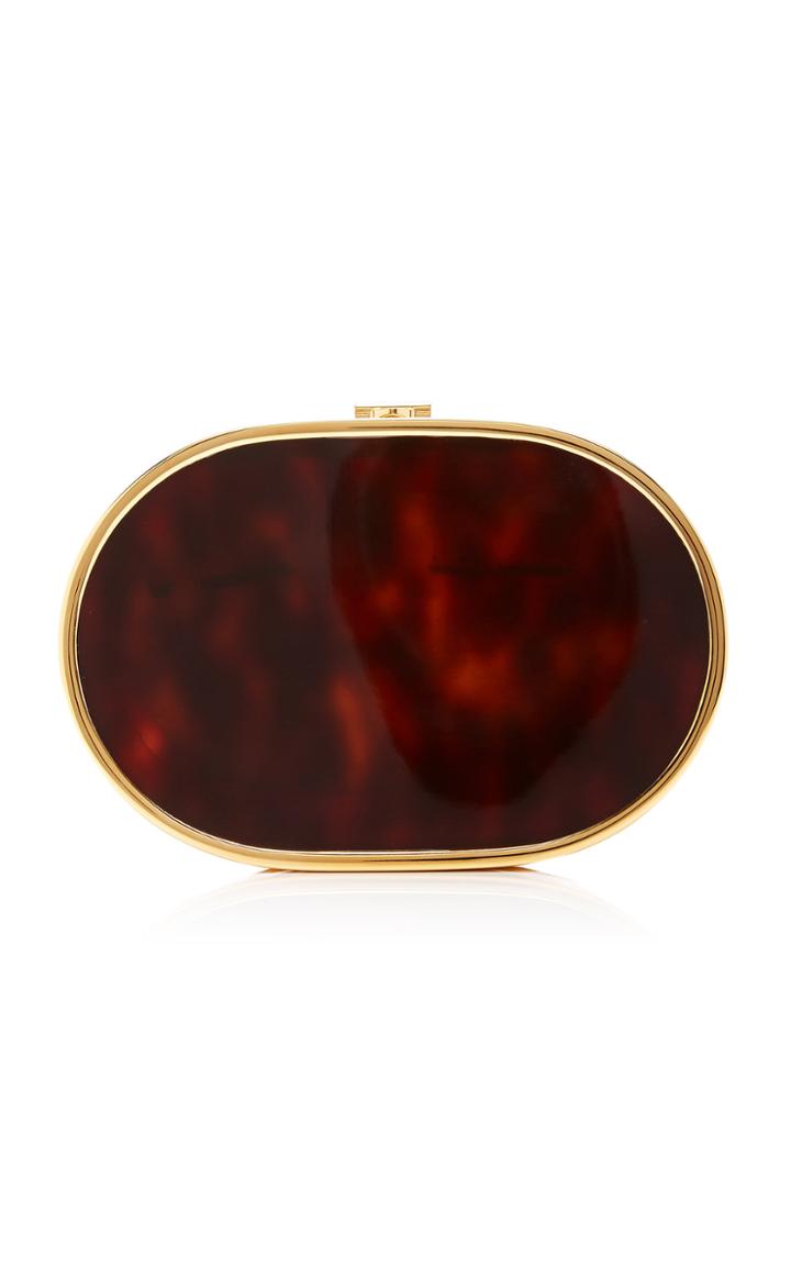 Mark Cross Gabriella Brass And Resin Clutch
