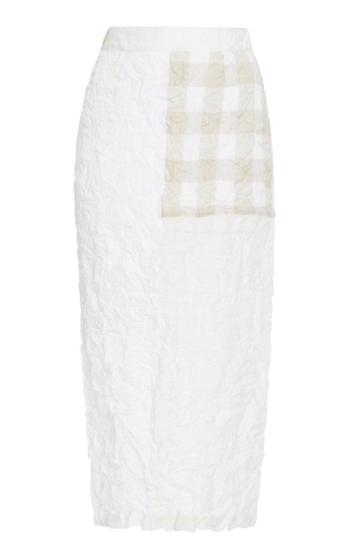 Loewe Patchwork Crinkle Crepe Skirt